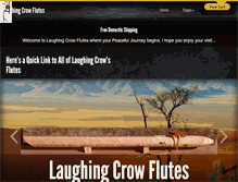 Tablet Screenshot of laughingcrow.com